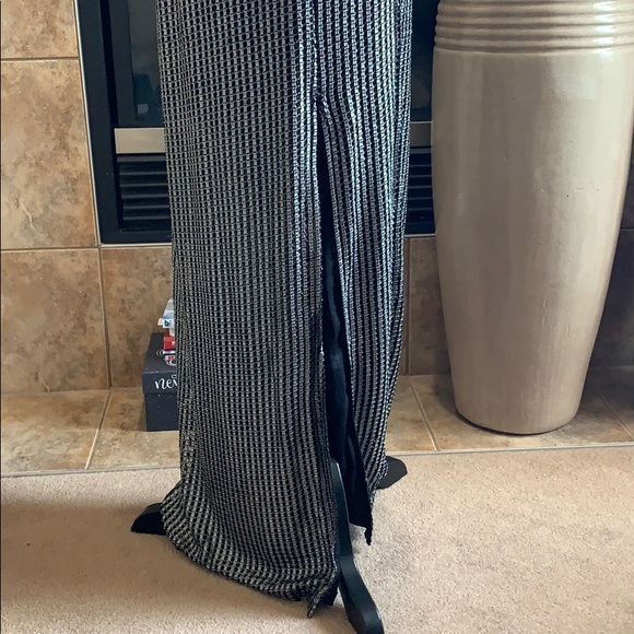 Floor Length Pencil Cut Formal Dress - Picture 4 of 4